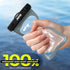 JOTO Universal Waterproof Phone Case for iPhone 16 15 14 13 Plus Pro Max, IPX8 Dry Bag, Grey