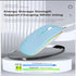Wireless Bluetooth Mouse, LED Dual Mode Rechargeable Slim Laptop Mouse (BT5.2+USB Receiver), Portable for Laptop,