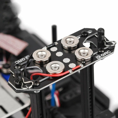 1:10 SCX10 D90 TRX4 XBERSTAR Magnetic Stealth Invisible Body Shell Post Mount for RC Car (BLACK)