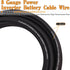 AWG 8 Gauge Wire Cable - 50ft Each (Black/Red) Copper Clad Aluminum CCA with 8ga terminals, 60A ANL Fuse Block for