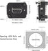 QIANRENON DB9 Panel Mount Straight Through Connector Adapter, 9-pin RS232 Serial Female to Male Coupler