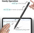 Metapen Pencil A8 for Apple iPad 2018-2024, 2X Faster Charge, Tilt Sensitive, Palm Rejection, Black