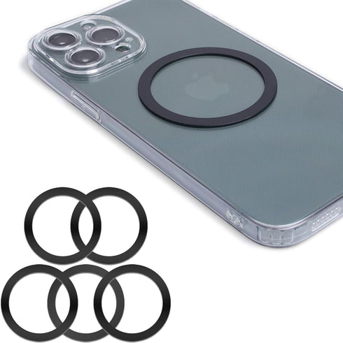 Magnetic Wireless Charger Universal Metal Rings - 5pcs for MagSafe-Compatible Charger on iPhone 14/13/12 Pro/Max/Mini