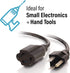 C2G 1FT Premium Universal Extension Cord for TV, Computer, Monitor & More