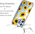 Sunflower Clear Back Case for iPhone 13 Pro Max, Floral Flexible TPU Bumper Shockproof Protective Cover, Yellow