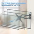 Full Motion TV Wall Mount with Swivel, Extension, and Tilt for 13-42 inch LED LCD TVs, Holds up to 44 lbs