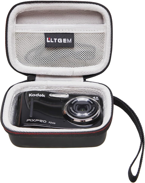 LTGEM Camera Case for Kodak PIXPRO Friendly Zoom FZ41/FZ43/FZ45/FZ53/FZ55 Digital Camera - Storage Travel Protective Carrying Bag for Digital Camera(Grey)