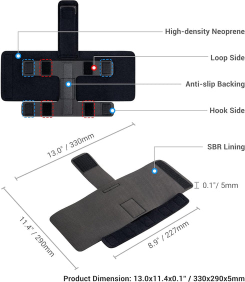 JJC Equipment Mounting Strap for Power Bank on Tripod, Remote/Off-Camera Flash Holder Strap