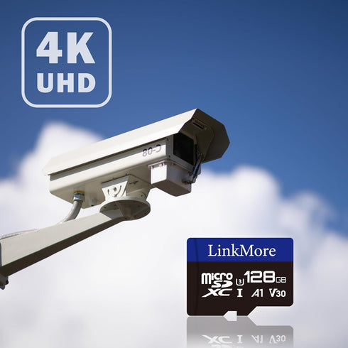 LinkMore XV13 128GB A1 U3 V30 10, 95 60 MicroSD Memory Card, MicroSDXC UHS-I Class Read Up to MB/s, Write Up to MB/s