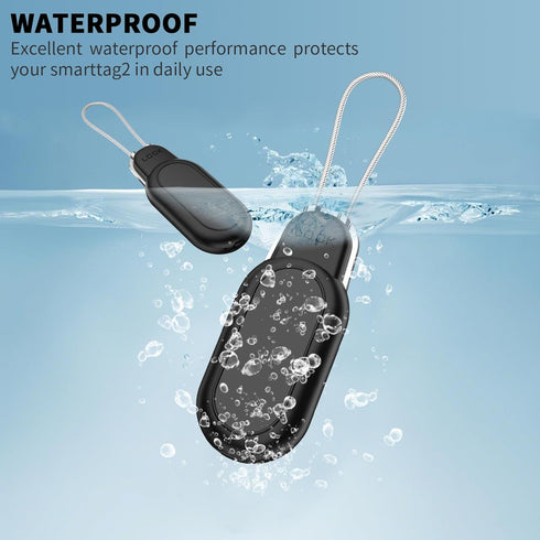 2 Pack Wire Cable Lock Case Cover for Samsung Galaxy SmartTag2, Waterproof