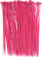 BOROLA Colorful Cable Zip Ties, 100 Packs Self Locking Wire Ties for Home, Office, Garage (Pink, 8 Inch)