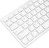 PUSOKEI Bluetooth Keyboard, Portable Slim Silent QWERTZ German Keyboard for iOS, Android, Windows (German Layout)
