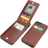 KIHUWEY iPhone 7/8 Plus Case Wallet, Premium Leather with Credit Card Holder, Heavy Duty Protective Cover (Brown)