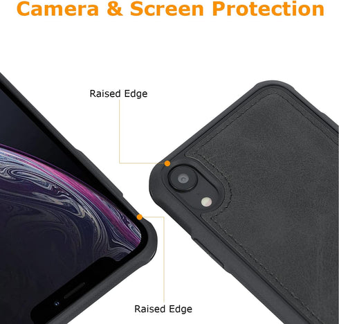 molzar MAG Series Case for iPhone XR, Built-in Metal Plate for Magnetic Mount, Compatible with Qi-Certified Chargers,