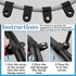 Glarks 120Pcs 1/2 Inch Black Nylon R-Type Cable Clip Wire Clamp with 120Pcs Screws for Wire, Cable, Conduit