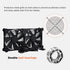 140mm 3-Degree 5V Quiet Dual Router Fan Cooler with L/M/H Speed Controller, DC USB Powered Cooling Case Fan for Router
