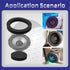 6.5" Foam Speaker Enhancer Fast Rings for 6" 6.5" Car Door Speaker, Universal Bass Blocker Kit