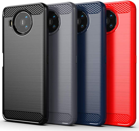 Osophter Nokia 8.3 5G Case, Shock-Absorption Flexible TPU Rubber Protective Cover, Navy Blue