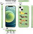 Idocolors Green iPhone 13 Mini Case, Cute Dachshund Dog Liquid Silicone Lovely Printed Soft Gel Rubber Cover