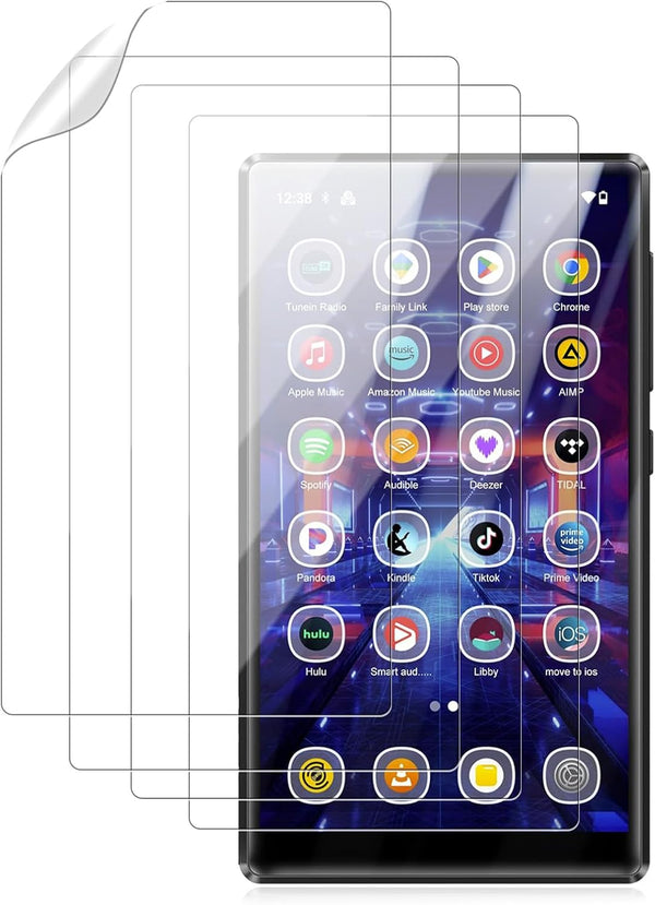 Arxonis 4-Pack Screen Protector for MECHEN X56 MP3 Player, 6H Hardness Tempered Glass,