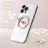 Magnetic Phone Ring Holder for MagSafe, Grip for iPhone Compatible with MagSafe Wireless Charging (Glitter Rose Gold)