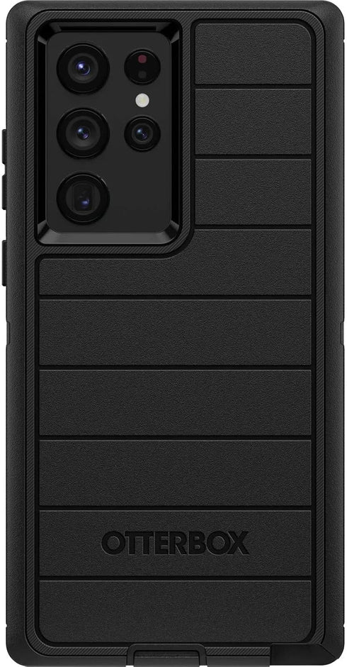 OtterBox S22 Packaging Defender Series Case for Samsung Galaxy Ultra (Only) - Holster Clip Included - Microbial Defense