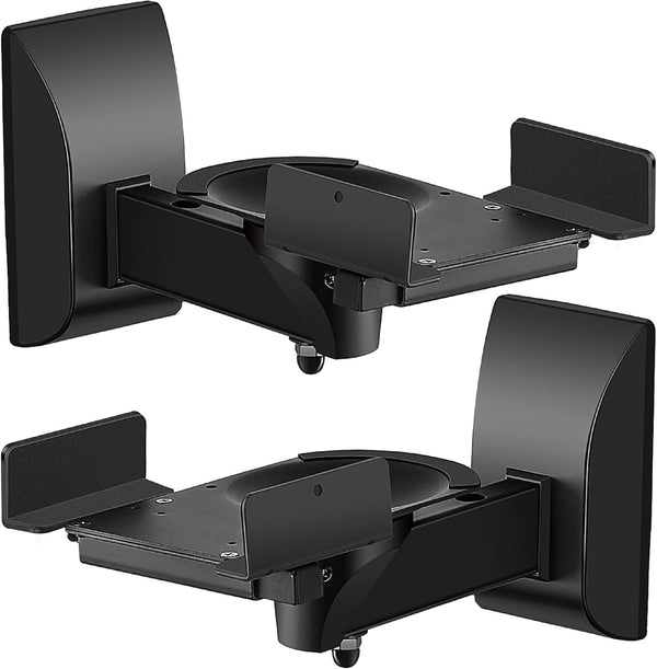 TNP Dual Bookshelf Speaker Wall Mount - 2 Pack, Adjustable, Compatible with Sony, Bose, Yamaha, Pioneer, Supports 66 lbs