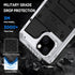 Beasyjoy Waterproof iPhone 14 Case - Metal Heavy Duty Full Body Protective Case with Built-in Screen Protector, Silver
