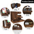 Wooden Phone Docking Station Organizer for Dad Birthday Gifts, Nightstand Organizer, Desk Organizer Wood Gifts for Men