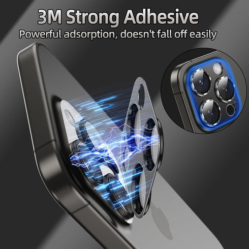 AFARER 2024 Camera Lens Protector for iPhone 15 Pro/iPhone 15 Pro Max, Upgraded Metal Tempered Glass Film, Anti-Scratch