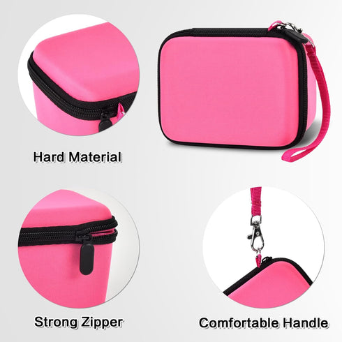Vlogging Camera Case for Duluvulu, TEBNGIHNM, Zheozeig, Oiadek 4K Digital Cameras, Red Storage for Lens and Accessories