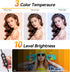 TODI 12" Dimmable LED Ring Light with 63" Tripod Stand, Phone Holder, Remote for Makeup/Live Stream/Photography