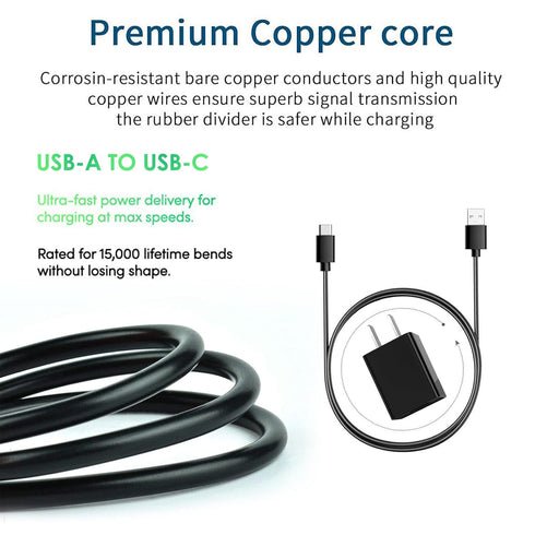 5FT USB C Fast Charger for Bushnell Phantom 2, Treblab HD77/HD-Max, Comiso E6 E26, Ampcaddy V3 Pro Max Speaker.