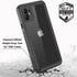 iPhone 11 Waterproof Case with Screen Protector, Full Body Shockproof Dustproof Heavy Duty IP68 Case (Black)