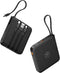 VRURC Portable Charger with Built-in Cable, 10000mAh 22.5W Fast Charging USB C Battery Pack for iPhone 15 14 Samsung