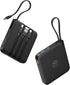 VRURC Portable Charger with Built-in Cable, 10000mAh 22.5W Fast Charging USB C Battery Pack for iPhone 15 14 Samsung