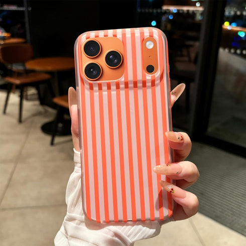 Jmltech 17 for iPhone Pro Max Case Striped Phone Cases Cute Women Girly Trendy Shockproof Slim Soft TPU and Hard PC