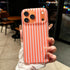 Jmltech 17 for iPhone Pro Max Case Striped Phone Cases Cute Women Girly Trendy Shockproof Slim Soft TPU and Hard PC