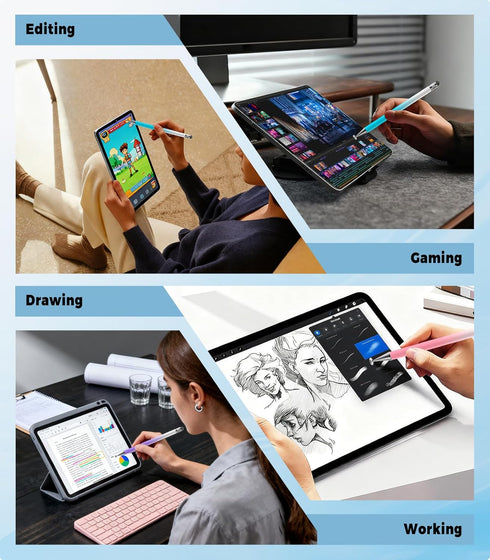 Kenkor Stylus(3pcs), 2-in-1 2/iPhone/Android/Samsung, Stylus Pen for Touch Screen, High Precision & Sensitivity Pen