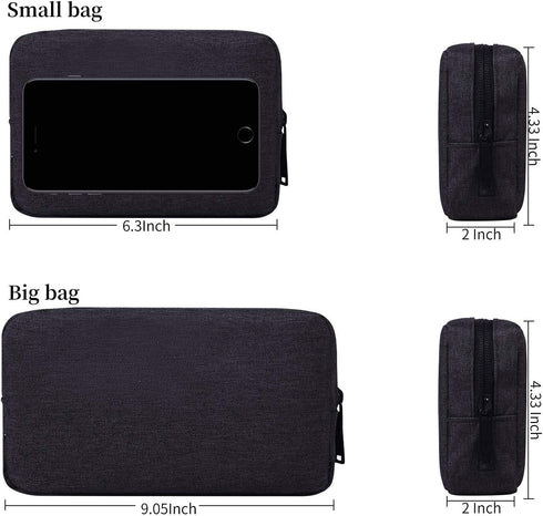 dealcase Electronics Accessories Case, Durable Small Electronics Accessories Storage Bag Compatible Laptop Charger