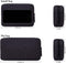 dealcase Canvas Waterproof Universal Electronic Accessories Organizer for Power Bank, Charging Cords, Gadgets, Black