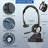 Wireless Bluetooth Headset with Microphone for PC/Computer/Laptop/Cellphone, Bluetooth Headphones with Mic Mute & USB