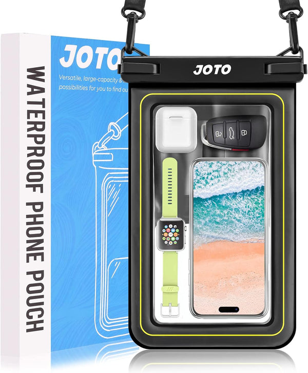 JOTO IP68 Large Waterproof Floating Phone Pouch, Big Float Dry Bag for iPhone 15 14 13 12 11 Pro Max Galaxy S24 S23