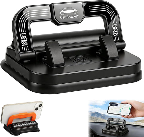 Generic Car Phone Holder with 360 Degree Rotation, Dashboard Mount, Suction Cup, Horizontal