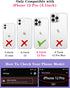 Goocrux iPhone 12 Pro Case, Moon Plants Cute Phone Cover with Slide Camera Cover + Ring Holder, 6.1'', Black