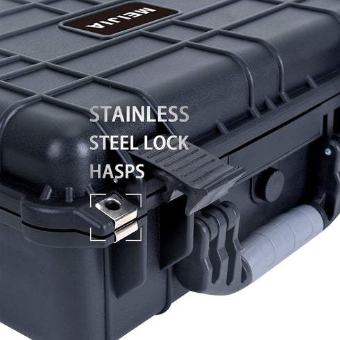 MEIJIA Portable All Weather IP67 Waterproof Protective Case, Hard Camera Case with Customizable Foam, Fit for Drones,