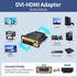 DVI to HDMI Adapter, Bidirectional DVI (DVI-D) to HDMI, Male to Female, 2-Pack, Gold-Plated for Computer, Projector