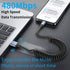 Coiled USB C Cable, 2Pack Retractable USB C Charger Cable Car Play for iPhone 15, Samsung Galaxy S23, Google Pixel,