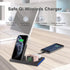 Portable Fast Wireless Charger, 4 in 1 Qi Fast Charging Station, Detachable Wireless Charger for iPhone 13/12/12