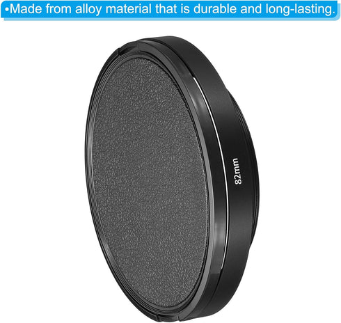 PATIKIL 82mm Lens Hood, Wide Angle Matte Surface Anti-reflective Hood with Cap and Cleaning Cloth for Camera Lens